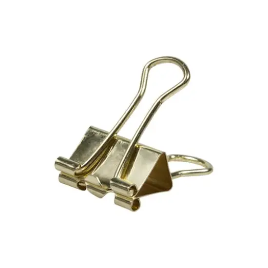 JAM Paper 3/4" Binder Clips, 25ct. Gold {6}