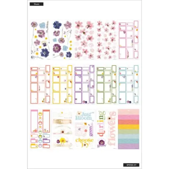 The Happy Planner&reg; Pressed Florals Value Pack Stickers {4}