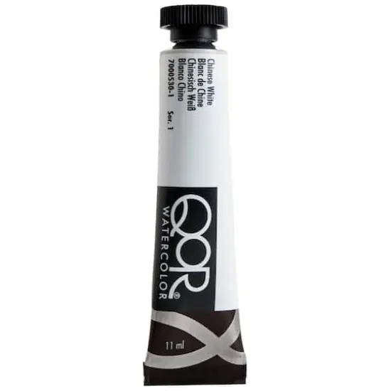 QoR&trade; Watercolor Tube, 11mL Chinese White {1}