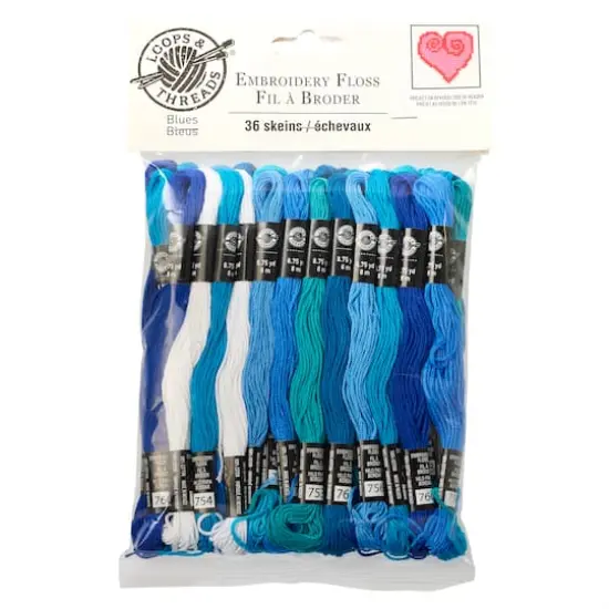 Blues Embroidery Floss By Loops & Threads&reg; {7}