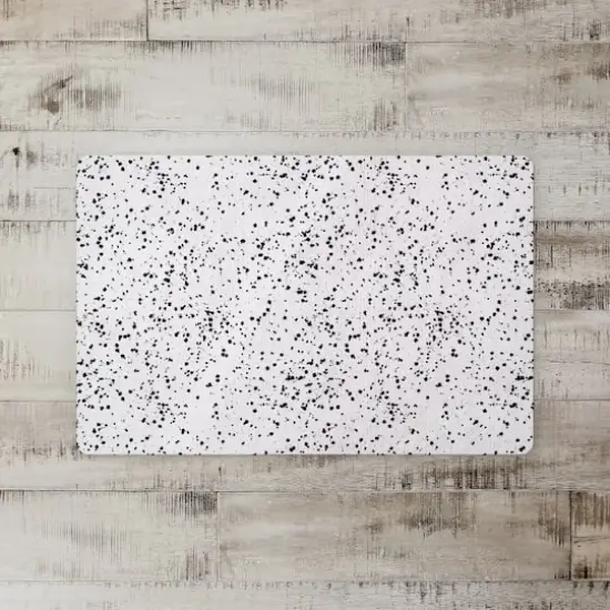 Monochromatic Dot Pattern 27" x 18" Floor Mat {3}