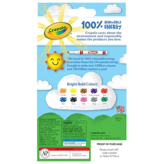 Crayola&reg; Classic Colors Fine Line Markers, 6 Packs of 10 {3}