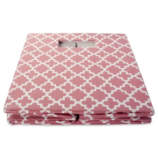 DII&reg; 13" Polyester Lattice Storage Cube Rose {5}