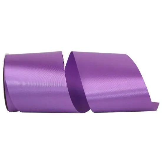 JAM Paper 4" x 50yd. Satin Allure Single Face Ribbon Amethyst {1}