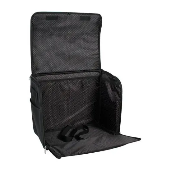 Everything Mary Black Rolling Sewing Machine Tote {5}