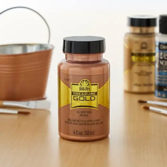 FolkArt&reg; Treasure Gold&trade; Metallic Paint Rose Gold {3}