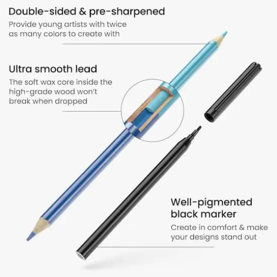 Arteza&reg; Kids Land Animals Coloring Book Kit {5}