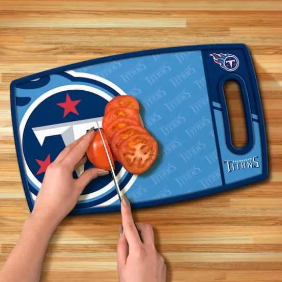 NFL Logo Series Cutting Board Tennessee Titans {6}