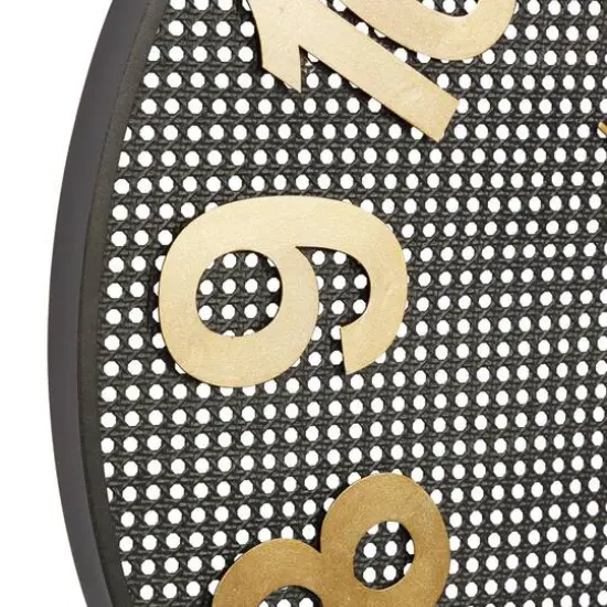 CosmoLiving by Cosmopolitan 32" Black Metal Industrial Wall Clock {4}