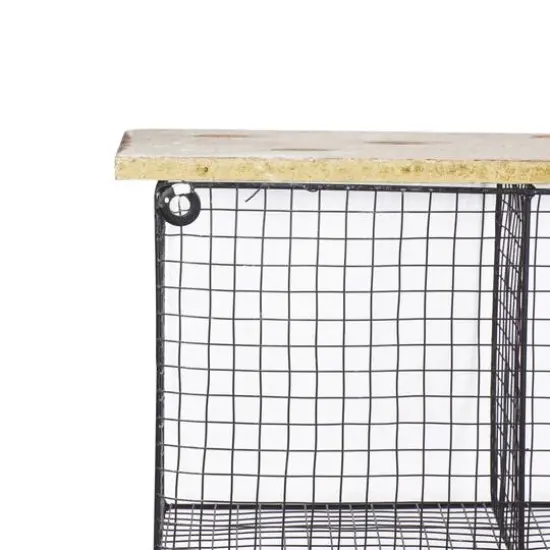 Black Iron Farmhouse Wall Hooks With Shelf {6}