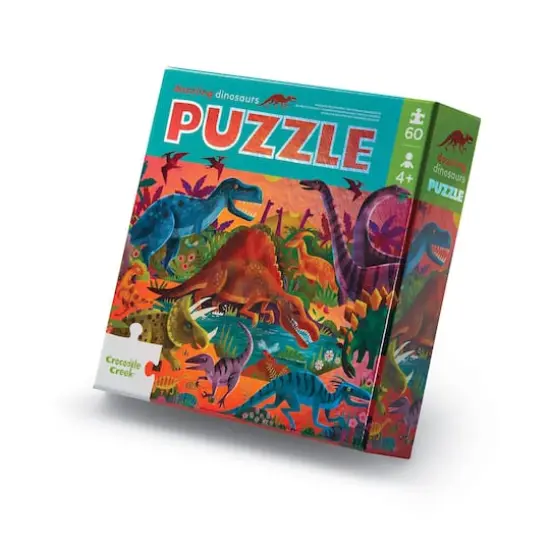 Dazzling Dinosaurs Holographic Foil Puzzle: 60 Pcs {1}