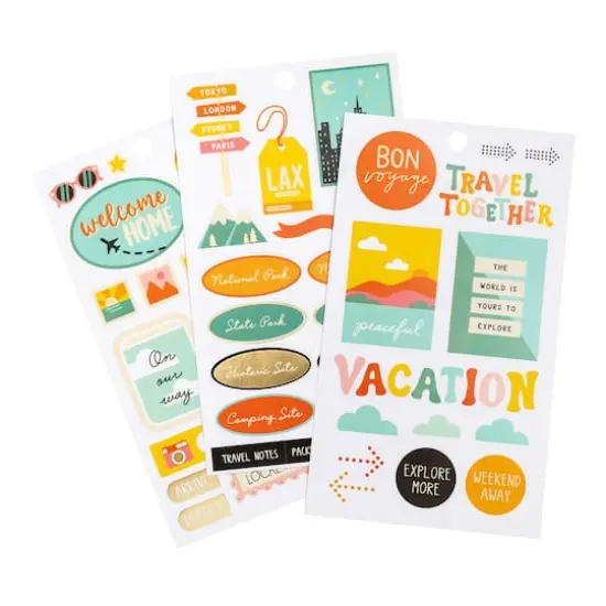 Wanderlust Stickers by Recollections&trade; {6}