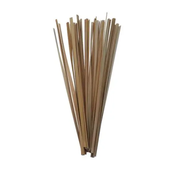 3.5ft. Natural Light Brown Dried Plant Foliage with Slender Stems {6}