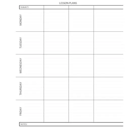 Blue Lesson Planner Book {7}