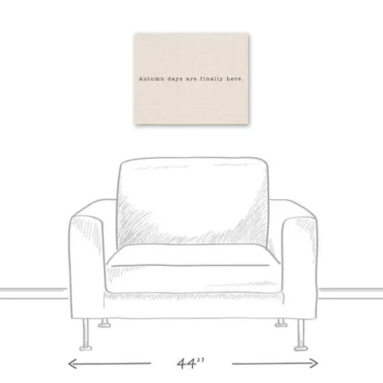 Autumn Days Are Finally Here Canvas Wall Art {6}
