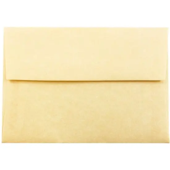 JAM Paper A1 Parchment Invitation Envelopes, 50ct. Antique Gold {1}