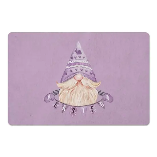 Easter Gnome Banner Mat 27" x 18" Floor Mat {1}