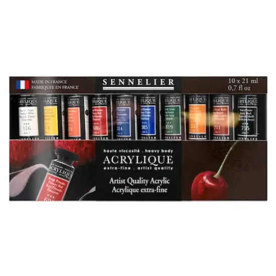 Sennelier Artist Quality 10 Color Acrylic Set {1}