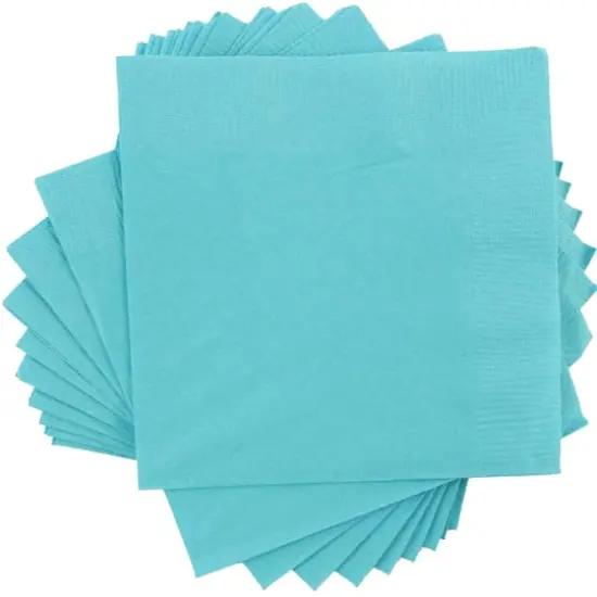 JAM Paper Medium Lunch Napkins, 100ct. Sea Blue {1}