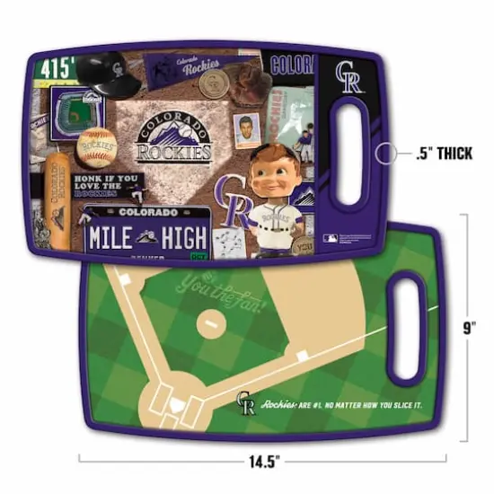 MLB Retro Series Cutting Board Colorado Rockies {4}