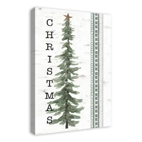 Tree Isle Green Canvas Wall Art {3}