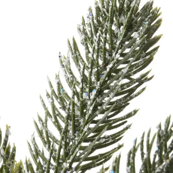 2ft. Pre-Lit Snowy Morgan Spruce Artificial Christmas Tree, Warm White LED Lights {6}