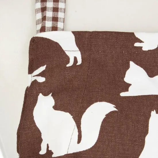 DII&reg; Cat Print Chef Apron Brown {5}