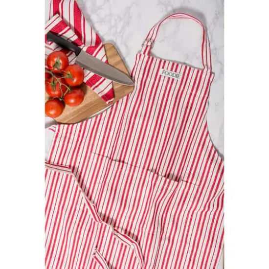 Tomato Stripe Foodie Gourmet Chef Apron {5}