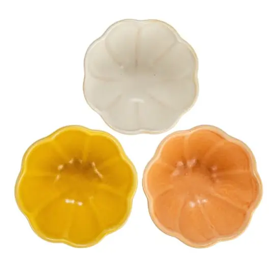 Hello Honey&reg; 4" Flower Shaped Stoneware Bowl, 6ct. {6}