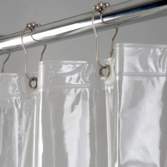 Bath Bliss PEVA Shower Curtain Liner Clear {9}