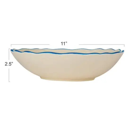 Hello Honey&reg; 11" Country Garden Stoneware Salad Bowl {3}