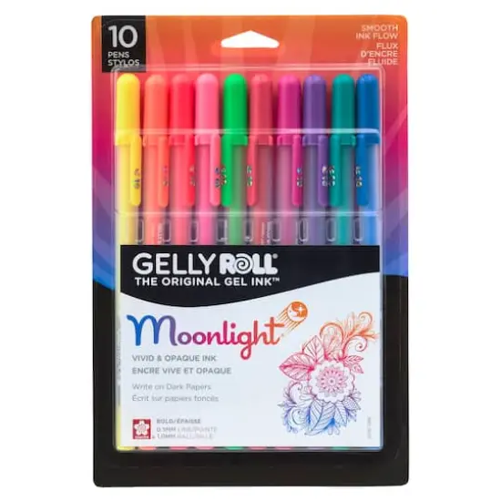 Gelly Roll&reg; Moonlight&reg; 10 Bold Point Gel Pen 10 Color Set {4}