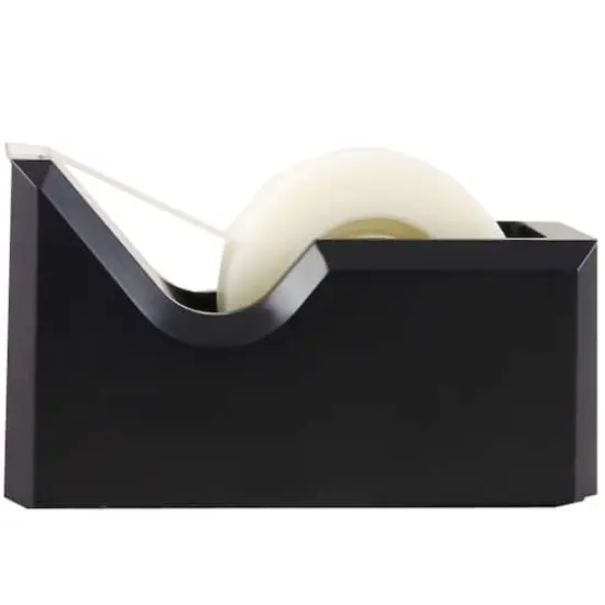 JAM Paper Colorful Desk Tape Dispensers Black {5}