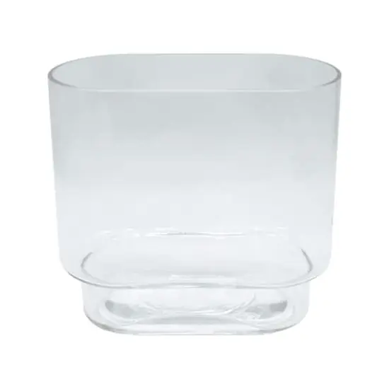 8" Clear Oval Glass Pedestal Vase by Ashland&reg; {3}