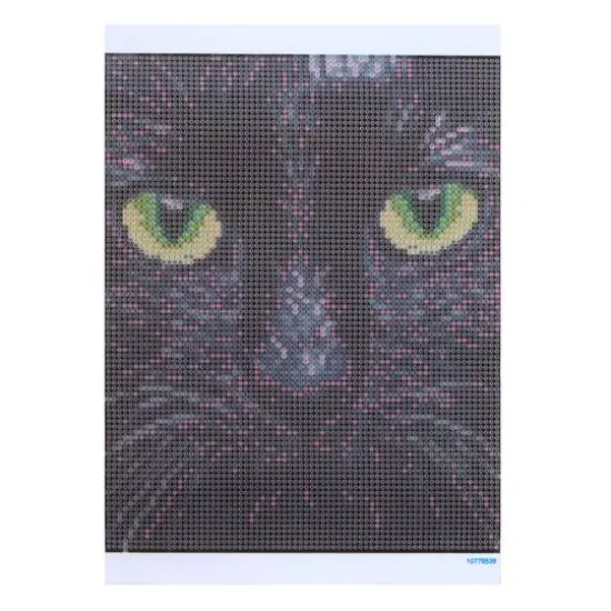 8" x 10" Black Cat Glow-in-the-Dark Diamond Art Kit with Magnetic Frame by Make Market&reg; {3}