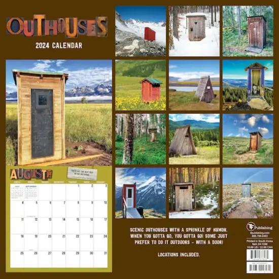 TF Publishing 2024 Outhouses Wall Calendar {3}