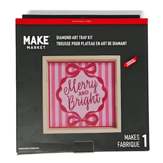 10" x 10" Merry & Bright Diamond Art Tray Kit by Make Market&reg; {5}