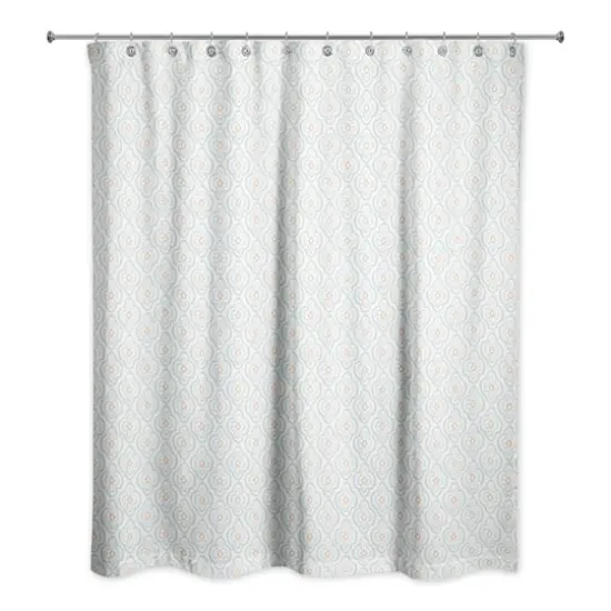 Quatre Shower Curtain Blue and White {1}