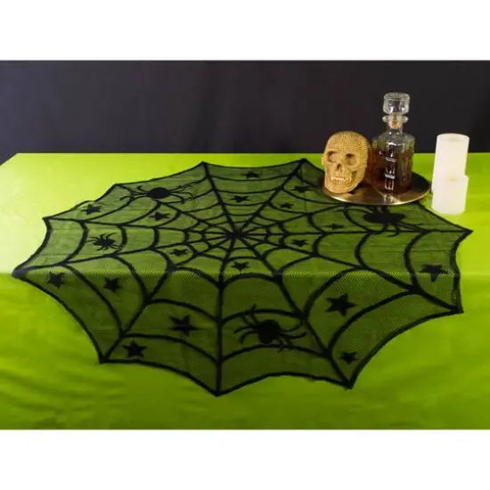 DII&reg; 40" Halloween Lace Table Topper {3}