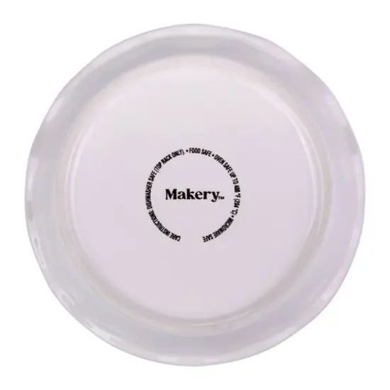 6" Mini Cream Ceramic Pie Plate by Makery&trade; {5}