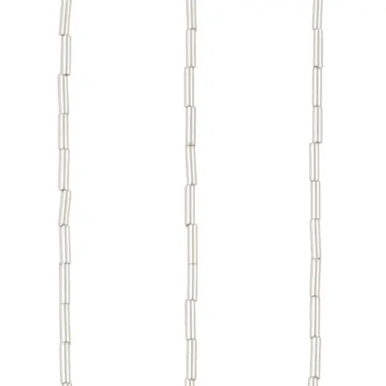 Silver Metal Bugle Beads, 6mm by Bead Landing&trade; {1}