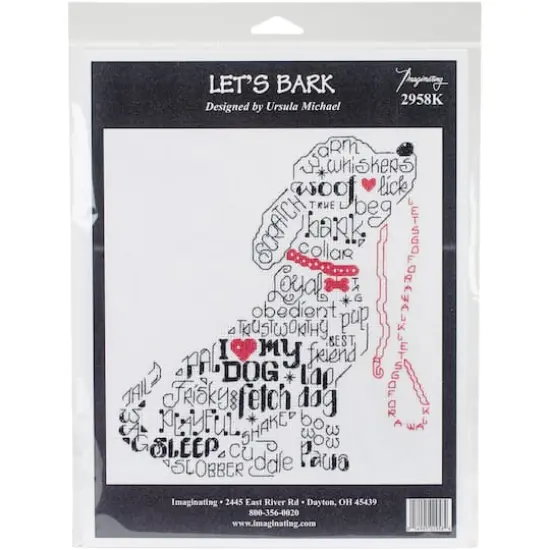 Imaginating Let's Bark Counted Cross Stitch Kit {1}