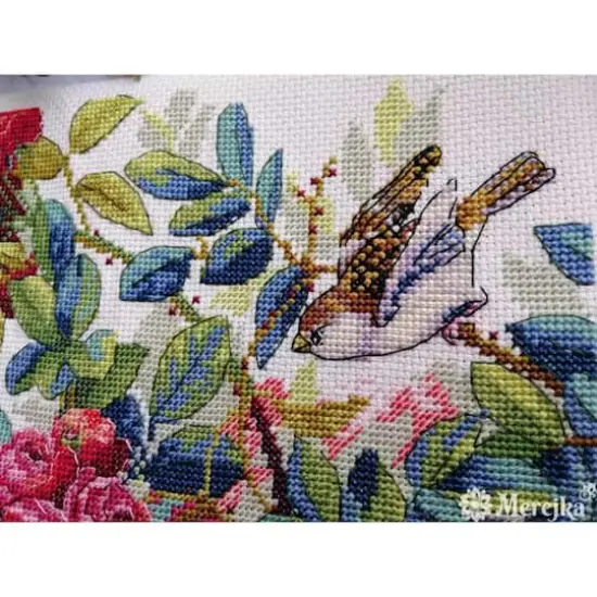 Merejka Rose Bush Counted Cross Stitch Kit {5}