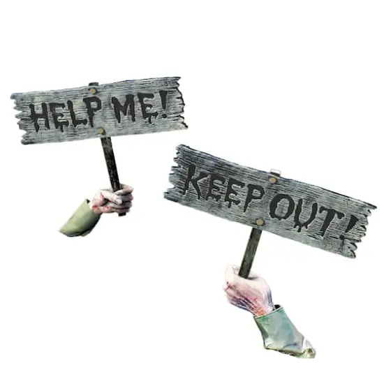 Assorted 19" Zombie Grave Breaker Sign by Ashland&reg;, 1pc. {1}