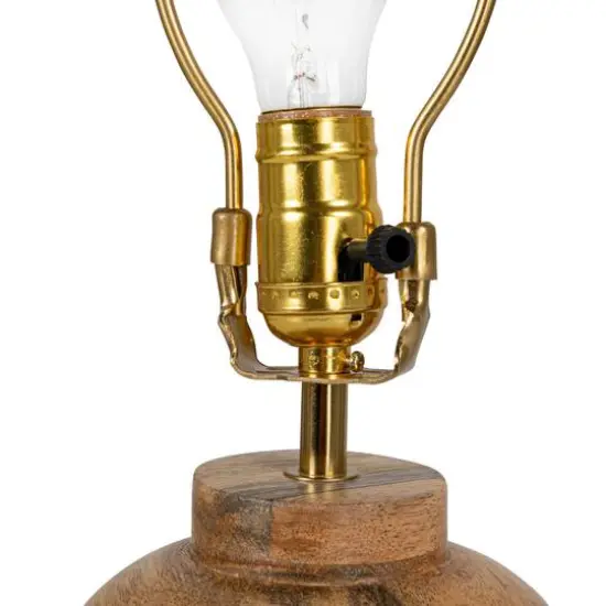Hello Honey® 14.5" Natural Mango Wood Elegance Table Lamp, 2ct. {5}