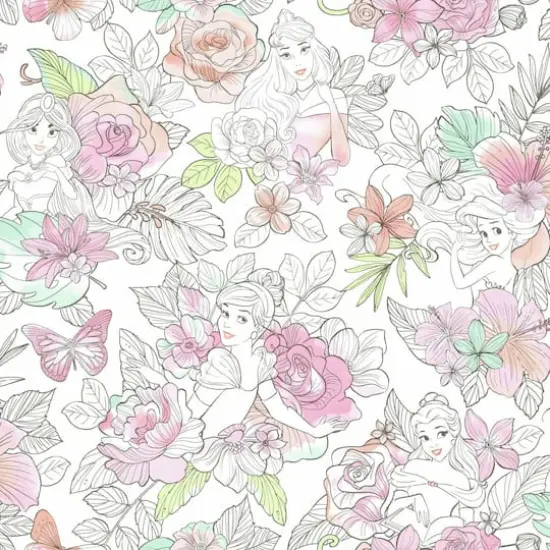 RoomMates Disney&reg; Princess Floral Peel & Stick Wallpaper {1}