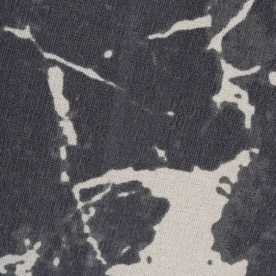 DII&reg; Medium Round Marble Black Polyester Bin {6}