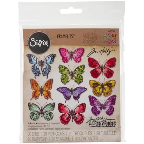 Sizzix&reg; Framelits&trade; Flutter By Dies by Tim Holtz&reg; {1}