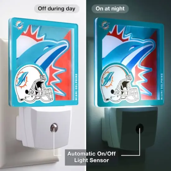 NFL Logo Series Nite Light Miami Dolphins {5}
