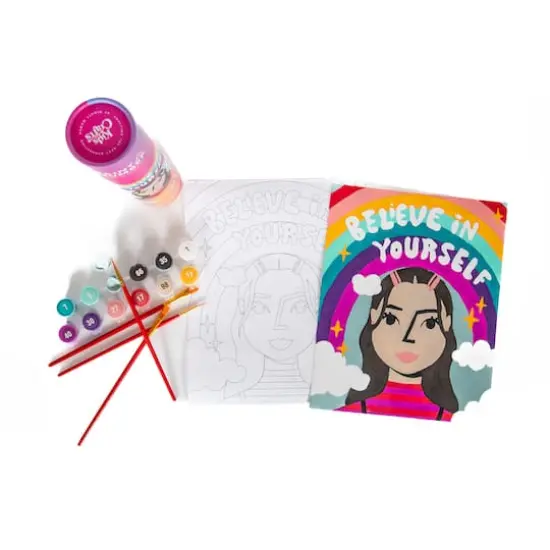 Kids Crafts Believe in Yourself Paint By Number Canvas Kit {1}